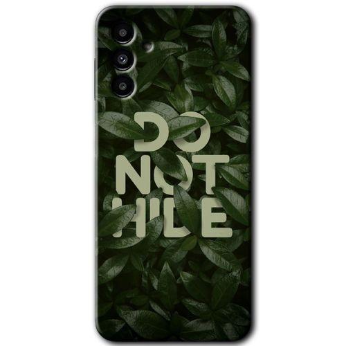 MRCİLETİSİM Samsung Galaxy M23 Kılıf Baskılı Kapak - Do Not Hide + 5D Tam Kaplayan Cam