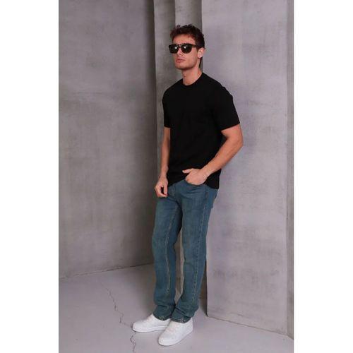 Erkek Relax Fit Bisiklet Yaka %100 Pamuk Rahat Kesim Basic Tişört