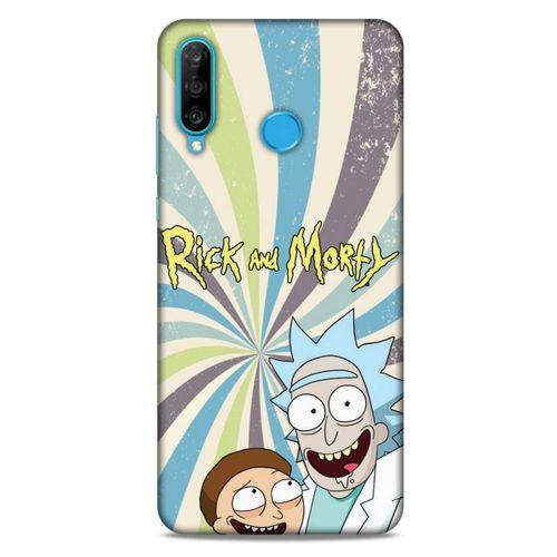 Huawei P30 Lite Uyumlu Kılıf Rick And Morty (3) Kapak President Morty