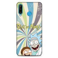 Huawei P30 Lite Uyumlu Kılıf Rick And Morty (3) Kapak President Morty