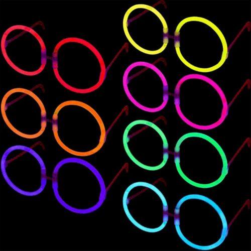 Glow  Yulak Gözlük - Glow Partisi Gözlükleri - Glow Stick Gözlük 12 Adet