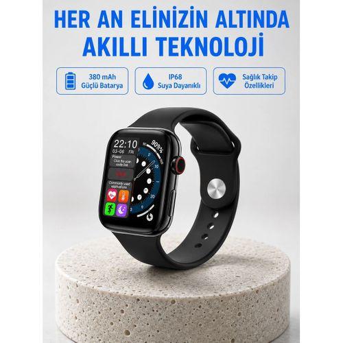 Yüksek Çözünürlüklü 1 9" Akıllı Saat – 5-6 Gün Aktif Kullanım, Şık Ve Modern Tasarım