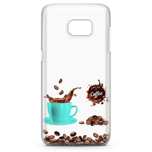 Samsung Galaxy S7 Edge Kılıf Coffe Time Arka Kapak Koruma Desenli Full Koruyucu