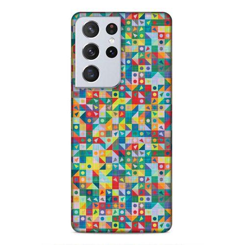 Samsung Galaxy S21 Ultra Uyumlu Kılıf Utopia (24) Darbe Emici Kılıf Mozaik