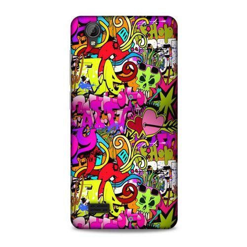 Graffitix (6) Desenli Silikon Kapak Vestel Venüs V5 Kılıf