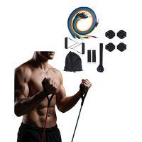 Direnç Seviyeli Pilates Ve Fitness Egzersiz Bandı Seti Kapı Askılı