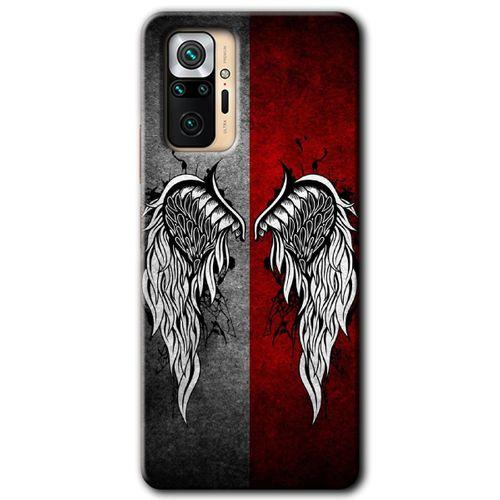 MRCİLETİSİM Xiaomi Redmi Note 10 Pro Kılıf Baskılı Kapak - Lucifer + 5D Tam Kaplayan Cam