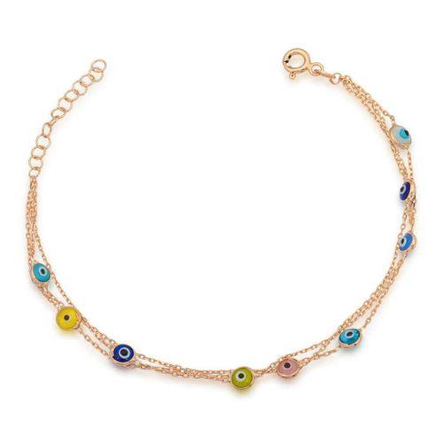 Gümüş Rose Nazar Bileklik