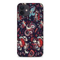 Retro (6) Desen Silikon Kılıf Renkli Apple iPhone 12 Kılıf