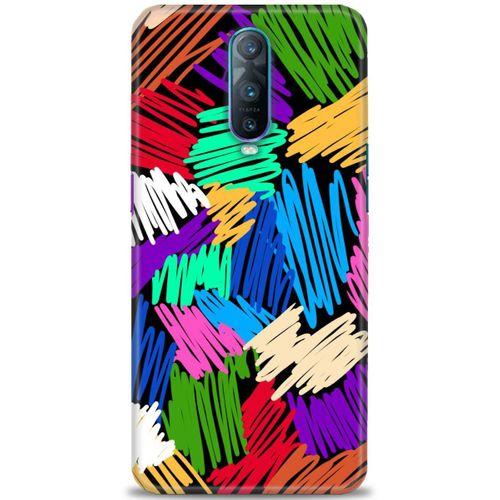 Oppo RX17 Pro Kılıf HD Baskılı Kılıf - Karalama + Tam Ekran Koruyucu