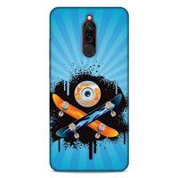 Lopard Xiaomi Redmi 8 Uyumlu Kılıf Tattoo's (13) Silikon Kap Snowboard