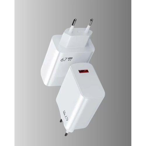 67w Süper Hızlı Şarj Adaptörü Ve Kablo Seti – Güvenli, Kompakt Ve Ergonomik Tasarım