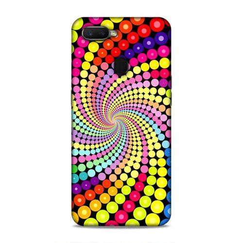 Oppo Ax7 Kılıf Renkli Girdap Arka Kapak Silikon Koruma Full Koruyucu