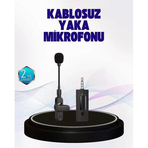 360 Derece Ses Algılamalı Type C Şarjlı Yaka Mikrofonu