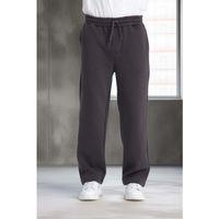 Baggy Kalıp 3 İplik Şardonlu Erkek Eşofman Altı - Füme