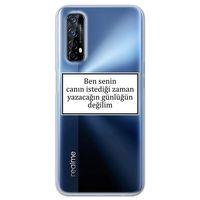 Realme 7 Kılıf HD Yazı Baskılı Silikon Arka Kapak - Yazı 10