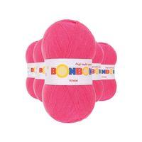 5 Adet Kristal El Örgü Lif İpi Orkide Pembe 98319 - bonbon mudanis