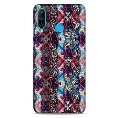 Huawei P30 Lite Kılıf Baskılı Özel Seri Taşlı (40) Fit Silikon Kılıf