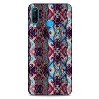 Huawei P30 Lite Kılıf Baskılı Özel Seri Taşlı (40) Fit Silikon Kılıf