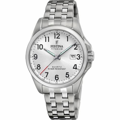 Festina F20696/1 Quartz Titanyum Gri Beyaz Kadran 41 mm Erkek Kol Saati