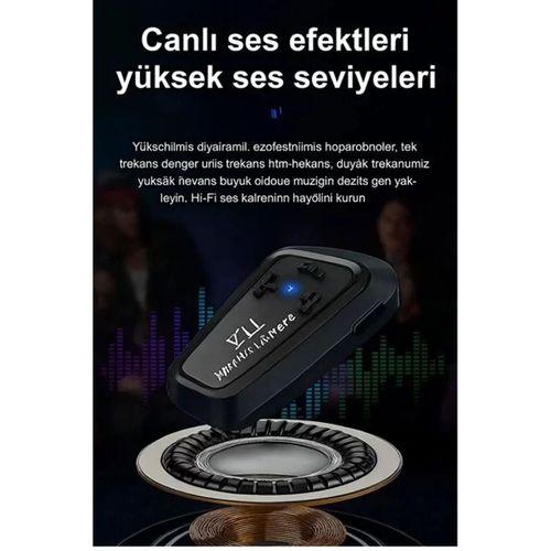 Y11 Bluetooth Kulaklık Mikrofonlu Motosiklet Kulaklığı İntercom Bt 5.3