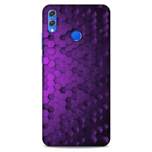 Huawei Honor 8x Uyumlu Kılıf Mor Delisi (4) Koruma Kılıfı Altıgen
