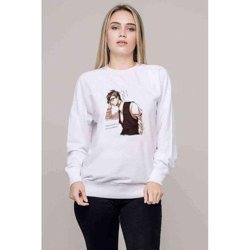 Anime Tokyo Ghoul Anteiku Baskılı Beyaz Kadın Sweatshirt
