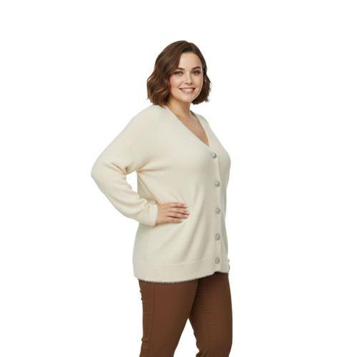 Kadın Triko Düğmeli Hırka 24153 BGL-ST04067