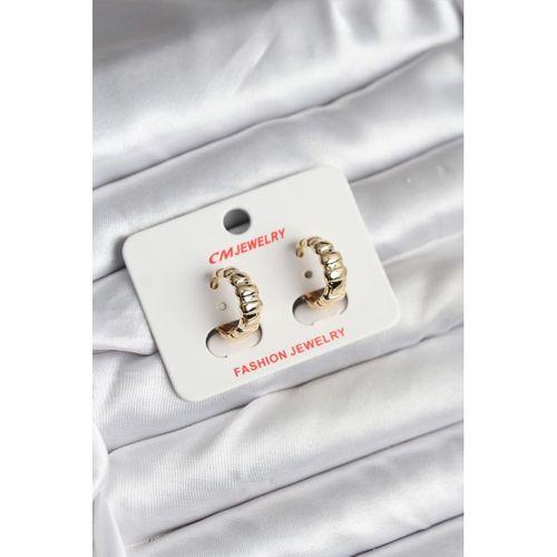 14K Gold Renk Kaplama CM Kadın Küpe