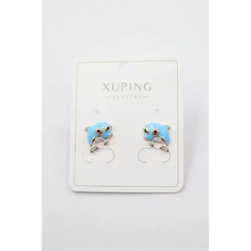 Yunus Balığı Küpe - Altın