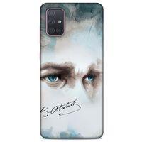 Y.Liva-2020 (Atam Benim) Samsung Galaxy A71 Kılıf Silikon Kapak Desenli