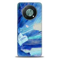 Huawei Nova Y90 Kılıf HD Baskılı Kılıf - Mavi Beyaz + Tam Ekran Koruyucu