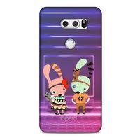 LG K40S Kılıf FunnyMaX (4) Koruma Kılıfı Mor Pembe