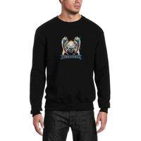 Megadeath Baskılı Siyah Erkek Sweatshirt