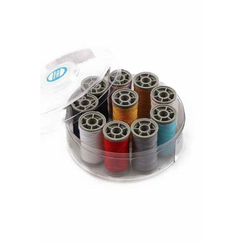 Zümrüt No:120 , %100 Polyester Dikiş Ipliği Kaliteli 10 Adet Farklı Makara Ip Royaleks-13073