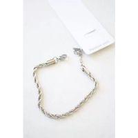 Burgu Çelik Bileklik 3mm - Gümüş