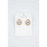 Damla Taşlı Küpe - Altın