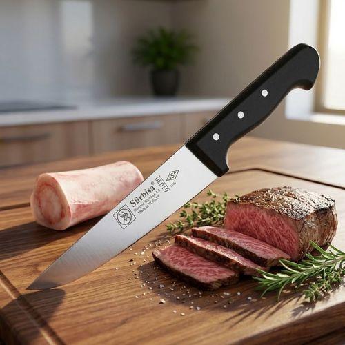 Sürmene Kuşbaşı Kasap Bıçağı 32,5 Cm Pimli Keskin Et Doğrama Kurban Kesim Bıçağı Sürbisa 61030