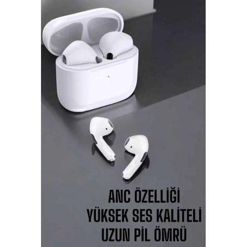 Beyaz Yeni Nesil Pro Bluetooth Kulaklık Yüksek Ses Kaliteli Anc Özelliği