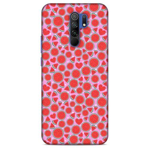 Xiaomi Redmi 9 Uyumlu Kılıf Pembe Delisi (30) Silicone Case Karpuz