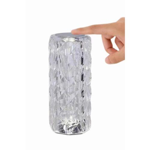 Yeni Nesil Modern Kristal Masa Ve Gece Lambası Dokunmatik Renk Değiştirebilen