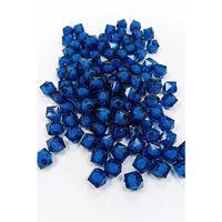 Küp Boncuk İçten Boncuklu Bileklik Çanta Boncuğu 10 mm 50 gr Koyu Mavi - BNC453