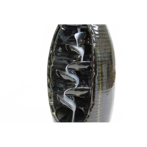 Seramik Yaprak Desen Geri Akışlı Tütsülük