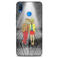 Huawei Psmart 2019 Kılıf FunnyMaX (35) Fit Design Kılıf Gri