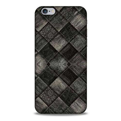 Apple Iphone 6 Kılıf Patchwork (25) Antişok Kapak Siyah Gri
