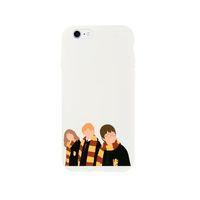 iPhone SE Harry Ron Hermione Tasarımlı Beyaz Telefon Kılıfı