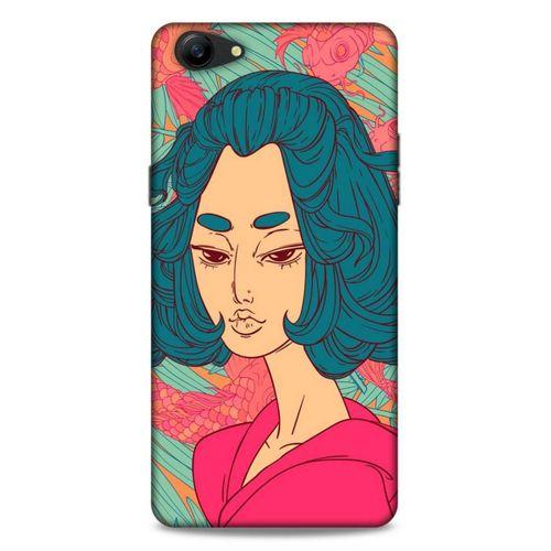 Lopard Oppo A79 Uyumlu Kılıf Sürreal Yüzler ♀ (44) Tough Armor Kılıf Desenli