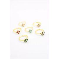 6'lı Taşlı Yüzük Seti - Altın