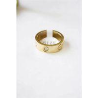 6'lı Crt Model Kalın Taşlı Alyans Yüzük - Altın