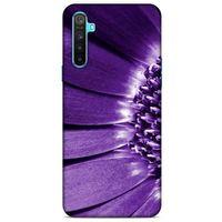 Realme 6i Uyumlu Kılıf Mor Delisi (36) Glitter Kılıf Çiçek